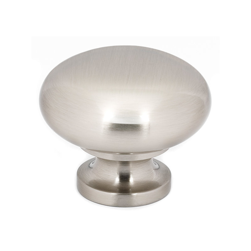 Mushroom Knob, Matte Black, 1.25" H x 1.5" W x 1.5" D