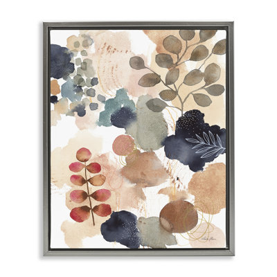 Collage abstrait de forme botanique