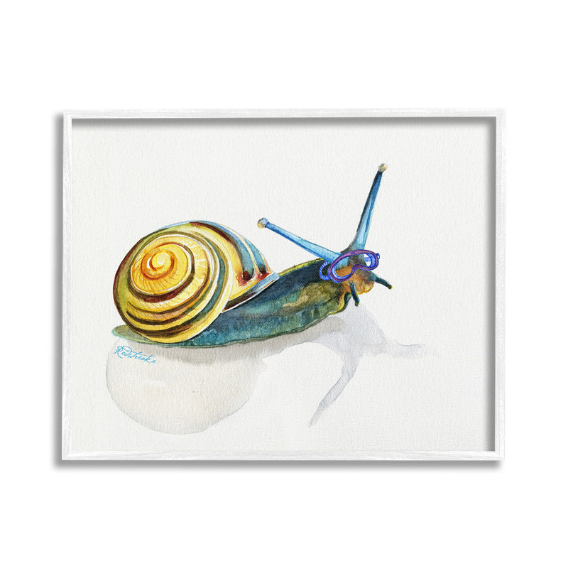 Art de giclée encadrée avec masque de tuba par Jennifer Redstreake, Giclée encadrée blanc bord de mer, H 16 po x l 20 po