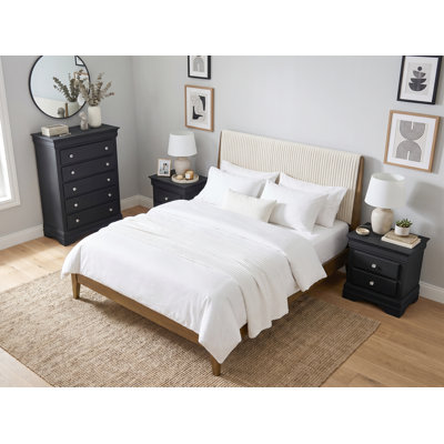Ensemble de chambre en bois massif 4 pièces Barvelle