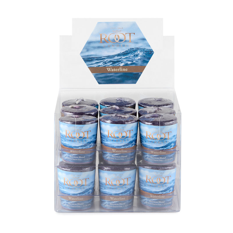 Ensemble de 18 bougies votives Waterline