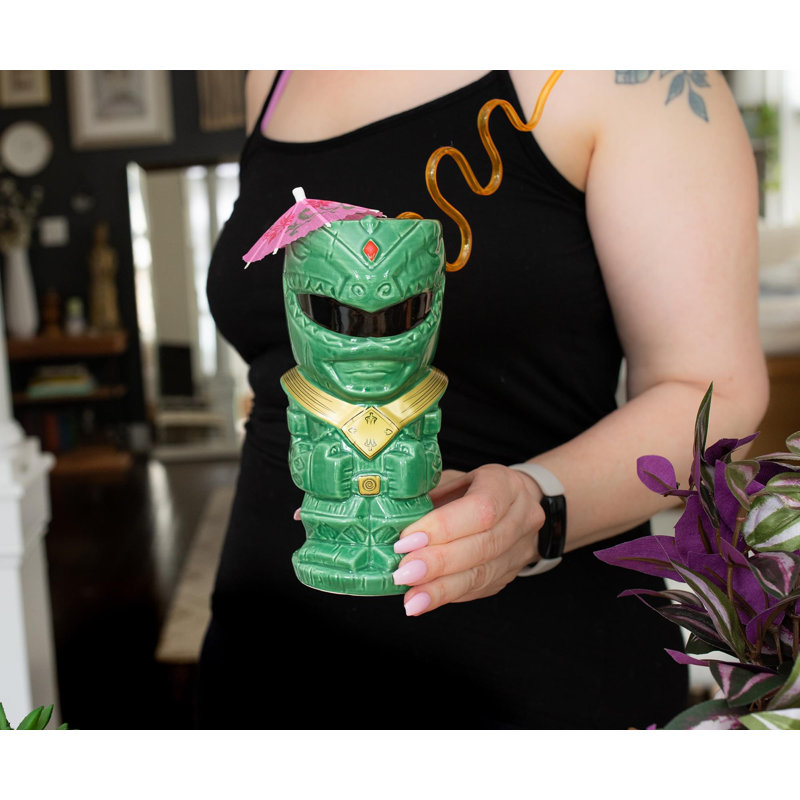 Tasse en céramique Geeki Tikis Power Rangers | Peut contenir 16 onces
