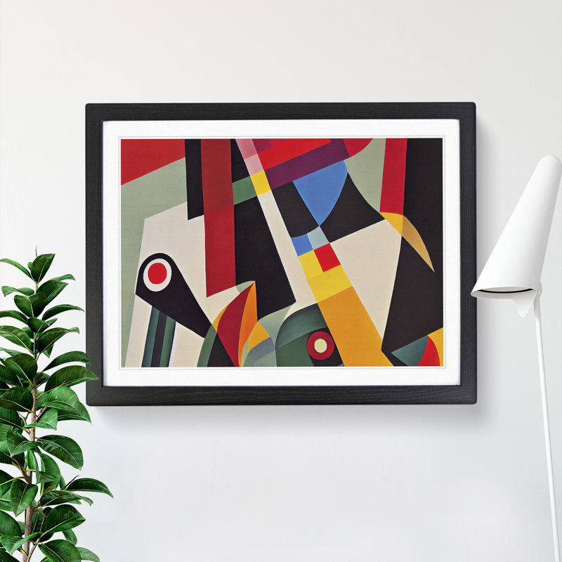 Unforgettable Modern Abstract Art - Framed Print, Black Framed, 34cm H x 46cm W x 2cm D