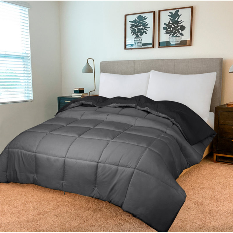 Édredon en microfibre , Édredon très grand californien, Noir