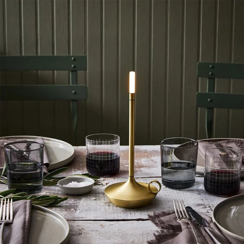 Portable Candle Lantern, Black