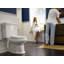 Toilette ronde deux pièces à hauteur universelle 1,28 GPF TOTO® Eco Promenade® avec CEFIONTECT, coton blanc-127111271