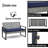 Durable 4-piece Patio Dining Sets, Acacia Wood And Modern Rattan For Garden And Porch