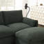  Canapé modulaire en chenille 2 pièces de 96 po en chenille 2 pièces avec repose-pieds et poches-618620138