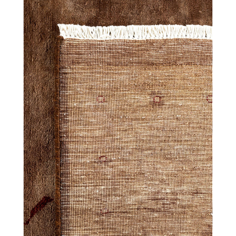 Tapis unique brun de 8 pi 3 po x 9 pi 10 po Yairely