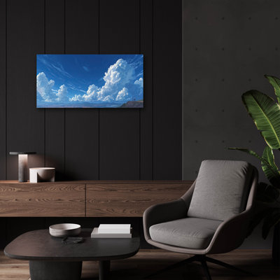 Art mural en verre épique «Summit With Dad» par Ann Klee, 24 po x 12 po