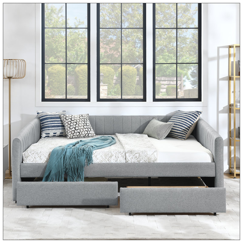 Lit pour chambre à coucher, Gris