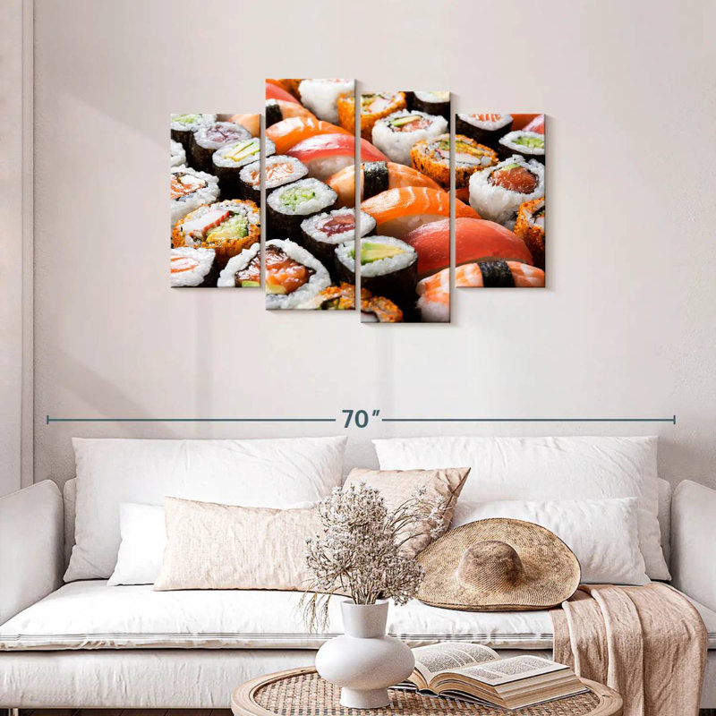 Ensemble à sushi Yarlin, H 27 po x l 43 po