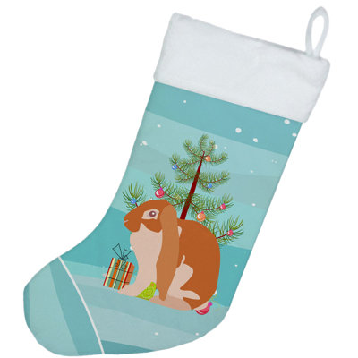 Chaussette de noël english lop lapin
