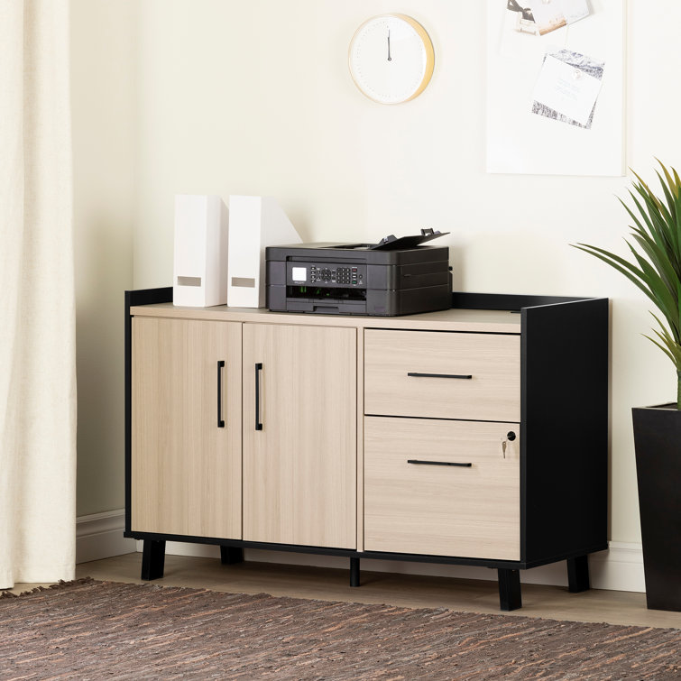 Peake 47.5'' Wide 2 - Drawer Filing Credenza with Cable Management