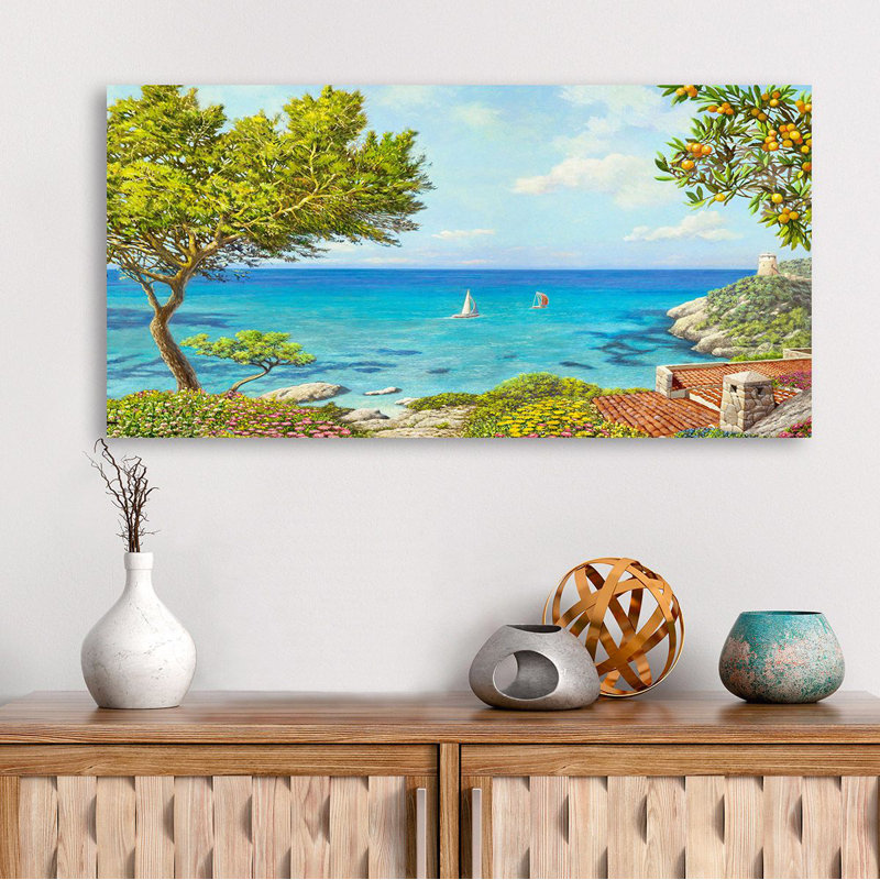 Open View Of The Bay by Andrea Del Missier - Wrapped Canvas Art Prints, 35cm H x 70cm W x 4cm D