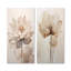 «Beige Lotus Reflections», ensemble d'art mural sur toile Lotus-250092401-250092404