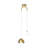 Loriel 2 - Light Sphere Chandelier Ceiling Light With Crystal  Accents Height adjustable(1 PC)-493363720-508228353