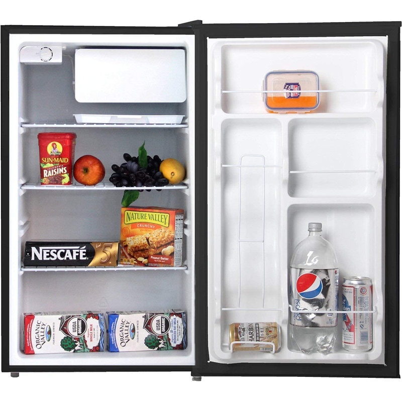 Midea 4.4 Cubic Feet Freestanding Mini Fridge, Black