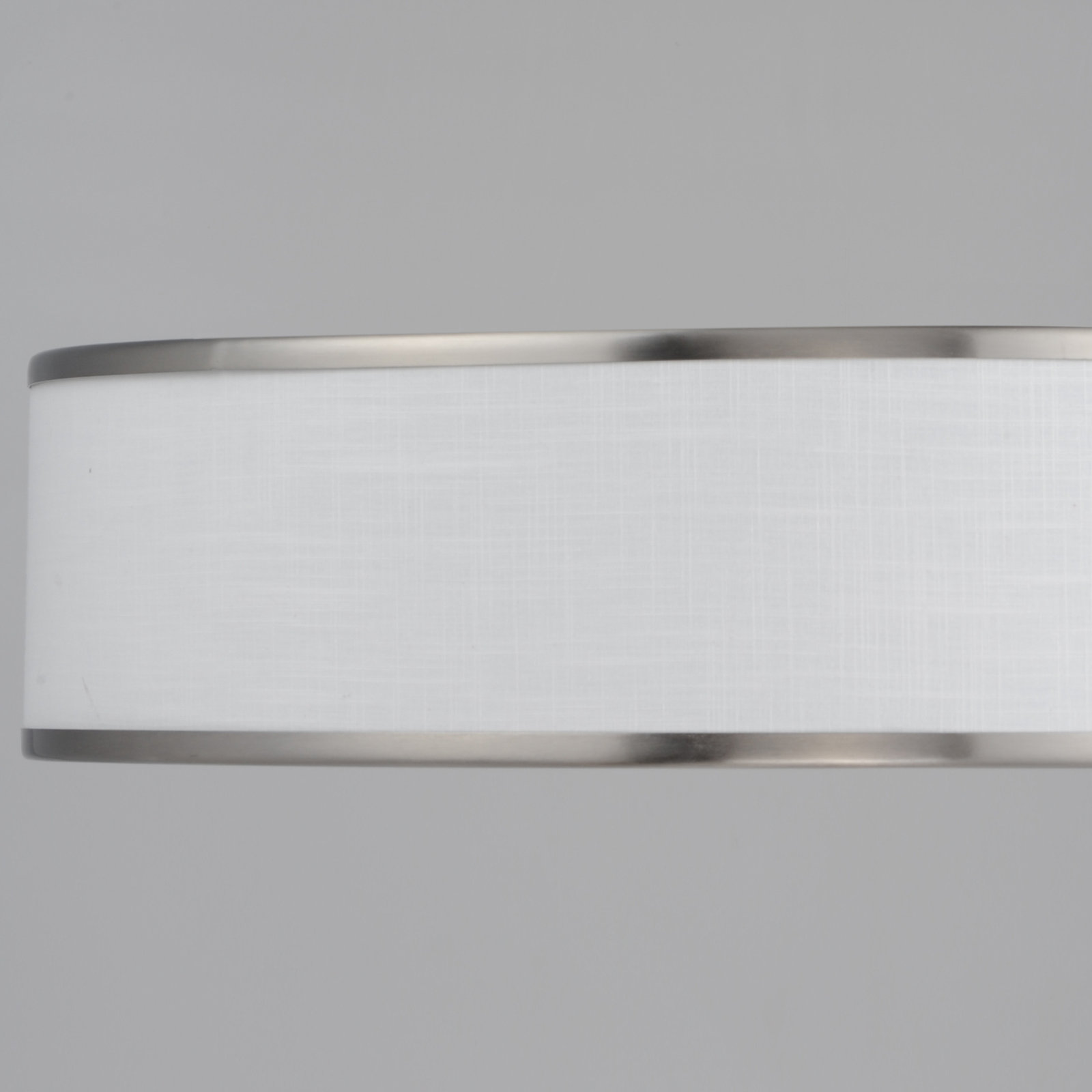 Jessalyn Single Light LED Flush Mount, 5.5" H x 16" W x 16" D, Satin Nickel/White