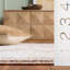 Tapis oriental blanc / beige-55165291