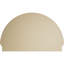 Demi-rond signature fronton en uréthane, brun clair apprêté-102752338-113221389-113057100