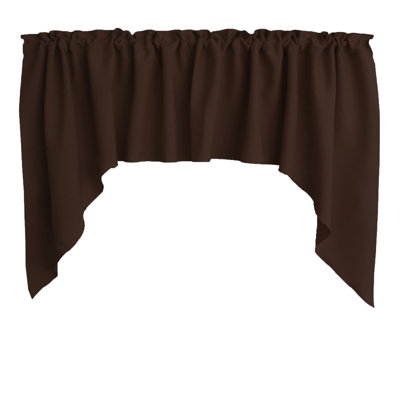Solid Colour Swag Window Valance