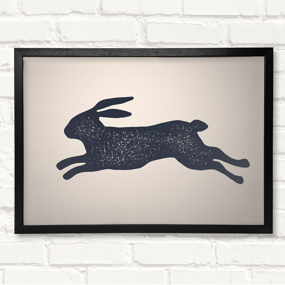 Gerahmtes Leinwandbild The Bouncing Hare