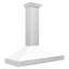 Hotte de cuisine en acier inoxydable convertible 48 po ZLINE avec coquille mate et poignée en acier inoxydable-88507514