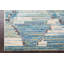 Tapis beige/bleu Serafina-1431649044
