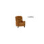 Fauteuil inclinable manuel en cuir véritable 29,5 po Amee-937709903