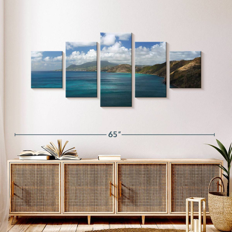 Saint-Kitts Coastline, H 24 po x l 55 po