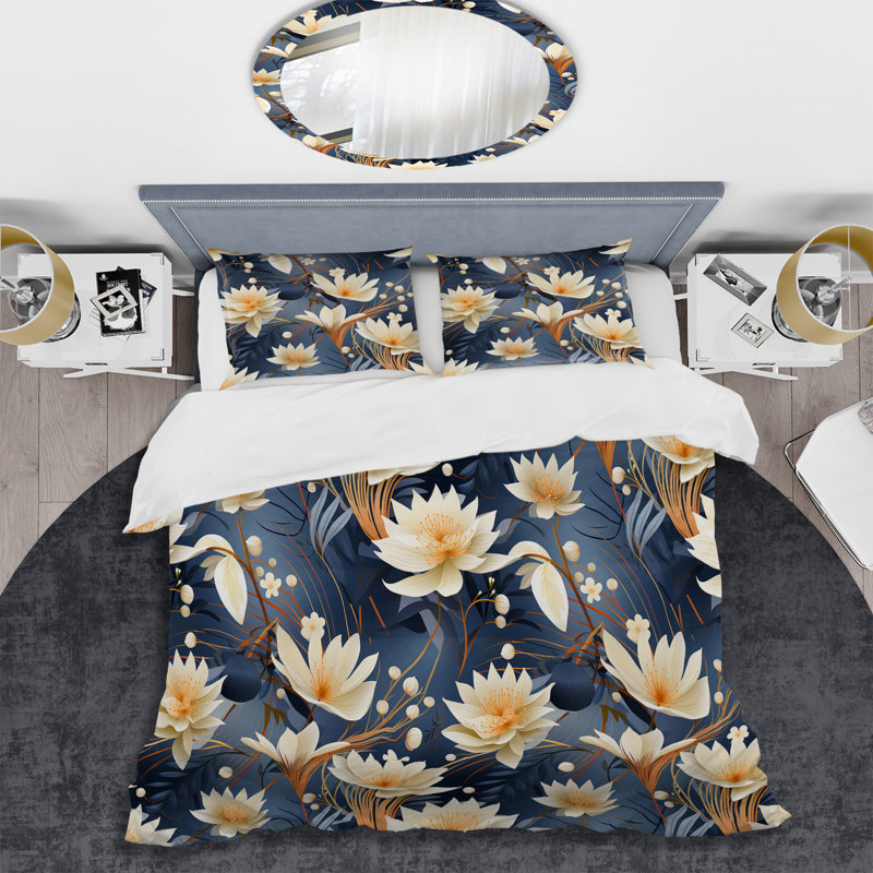 Literie Nehamiah, Housse de couette simple + 1 taie décorative stan