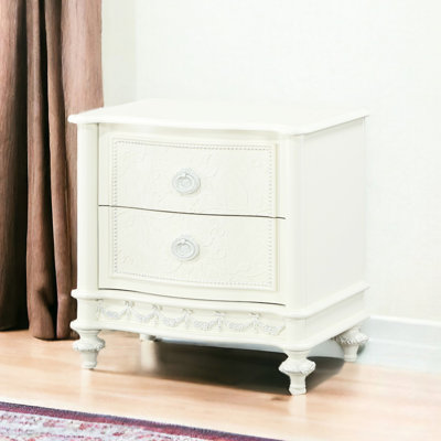 2 Nightstand For Bedroom - Stylish Organization With 2 Drawers Elegant Addition