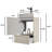 Gada 20" Striped Cashmere Grey Bathroom Vanity With Ceramic Sink, Freestanding Bathroom Cabinet For Modern Bathroom, KD-601606588-601606590