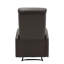 Fauteuil inclinable contemporain en similicuir brun Dormi par Lumisource-46562810