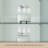East Grove Home Builder Essentials Heritage Collection 18in 3-Light Bathroom Vanity and Wall Light with E26 Base Sockets (Lamps Sold Separately) and Hammered Glass in Chrome-118016770-118016771