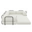 Canapé-lit modulaire, tissu velours côtelé-209552525