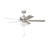 Gallant II 52 in. Indoor/Covered Outdoor Brushed Nickel Transitional Ceiling Fan with Three 3000K LED Bulbs Included-1673919576-1673919582