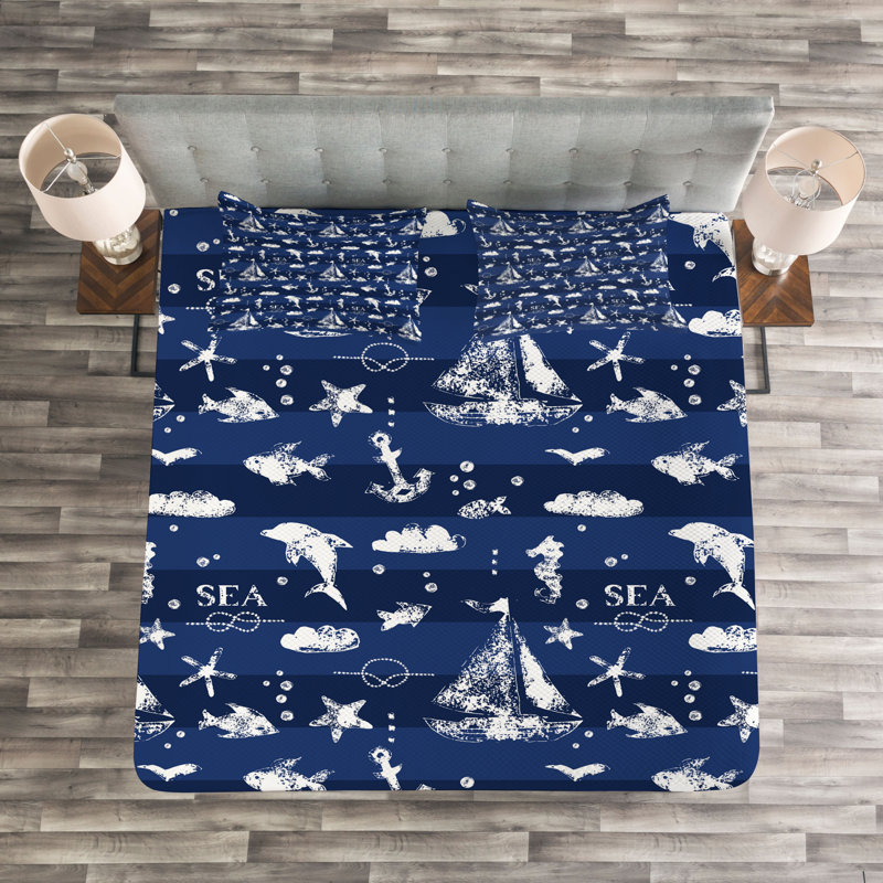 Bedspread Set with Shams, 170 x 220 cm