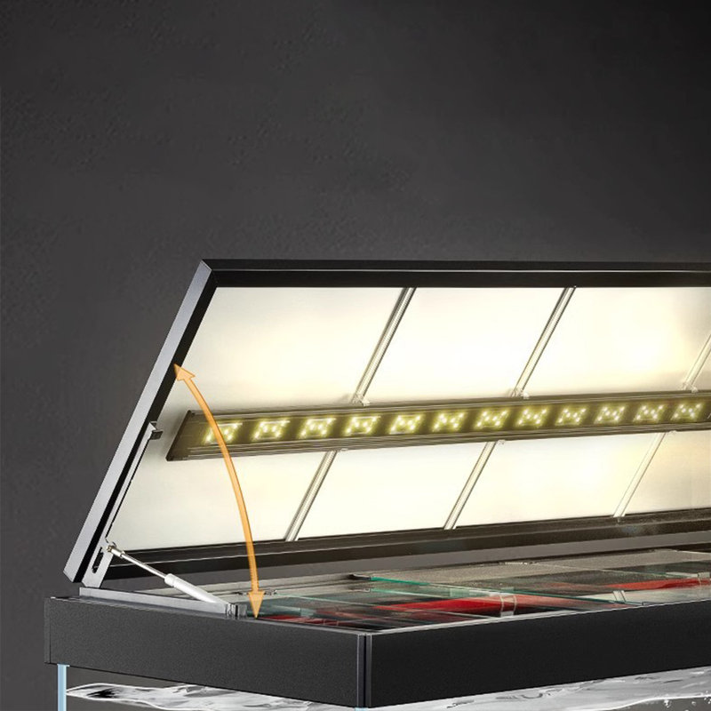 Aquarium Minimalist, 228 gallons (H 61,8 po x l 78,7 po x P 23,6 po), Noir, noir, noir, noir