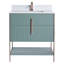 Meuble-lavabo moderne avec plateau en pierre blanche Fine Fixtures Serenity-30652380-30652360-30652311