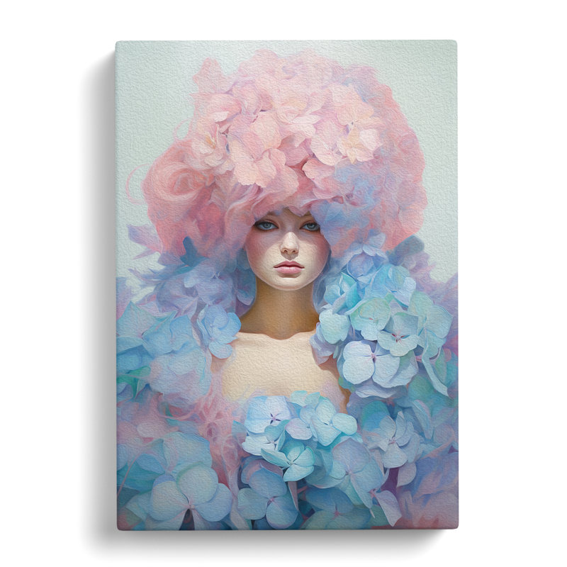 Hydrangea Conceptual No.2 - Print, 76cm H x 50cm W x 3cm D
