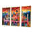 Toile avec cadre flottant or