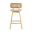 Tabouret de bar en bois Bari, ensemble de 2-386307302