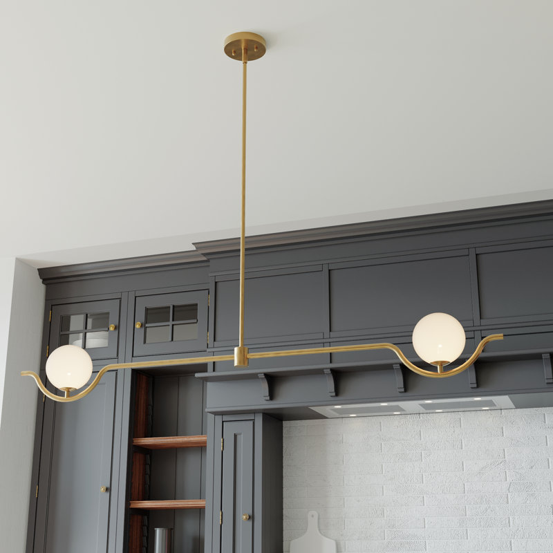 Lustre élégant à intensité variable, 2, H 6,40 po x l 53,70 po x P 5,10 po