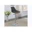 Upholstered Adjustable Height Counter Stool with Metal Frame-97697502