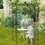 Pavillon de pergola en forme de cage à oiseaux de 81,3 po x 114,2 po de hauteur pour la cérémonie de mariage