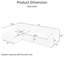 Canapé modulaire modulaire en forme de L 111 po | Chenille anti-froissement, siège à nuage profond de 53 po, silhouette à profil bas de 26,5 po, 2 coussins décoratifs-1674843373