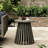 Outdoor Round Grey Wood Side Table, 18.21 - Inch Tall, Build, Suitable For Balcony And Lawn Patio 15.58 Diameter, Robust Support, Quick Simple Assembly-847828788