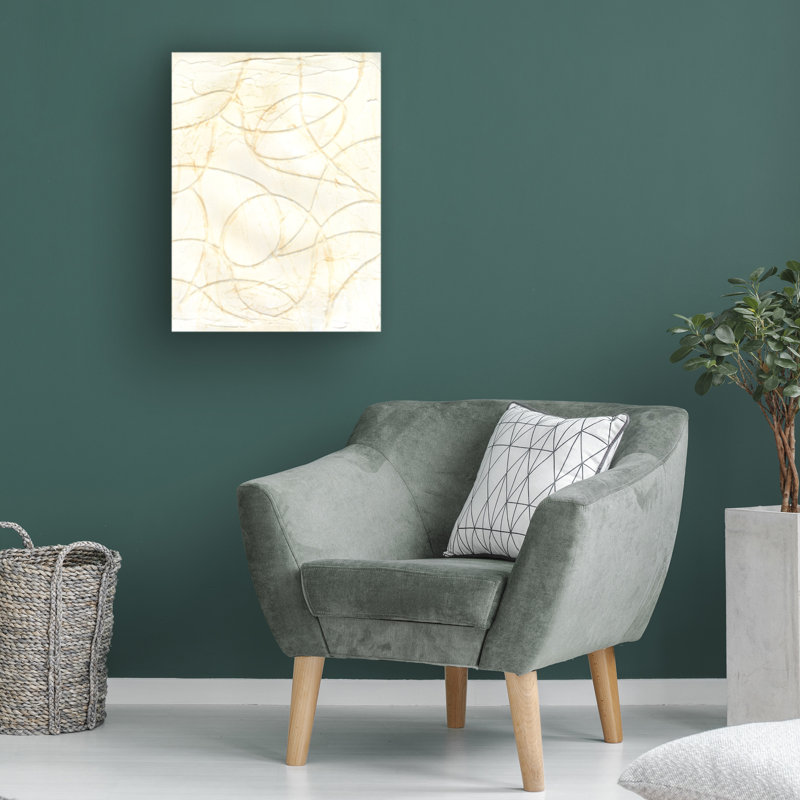 "Curved Conduits II" sur toile, H 19 po x l 14 po
